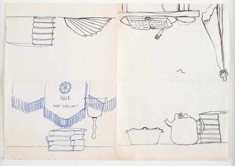 4 Panel with Microphone by Michael Stevenson