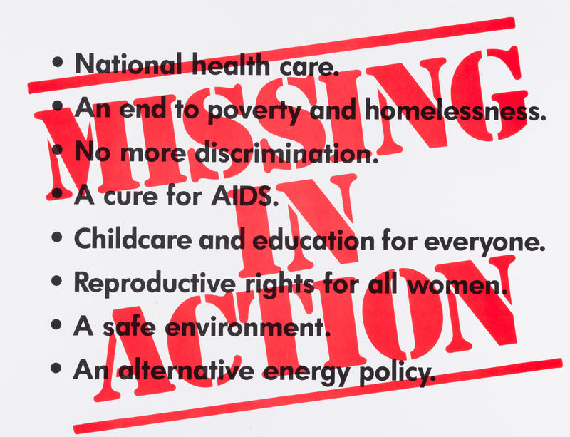 Missing in Action by Guerrilla Girls