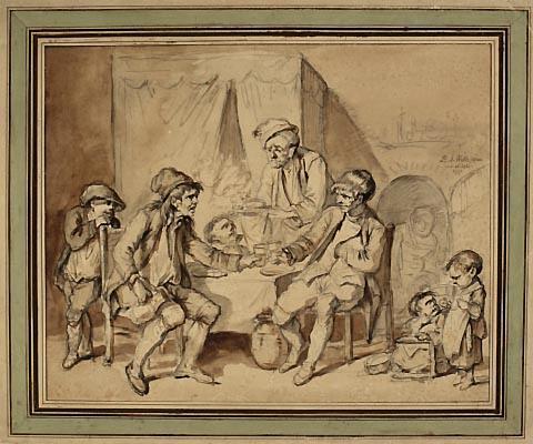 A Peasant Family at Dinner