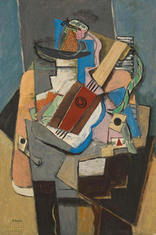 Still Life with Guitar, Bottle of Bass and Fruit