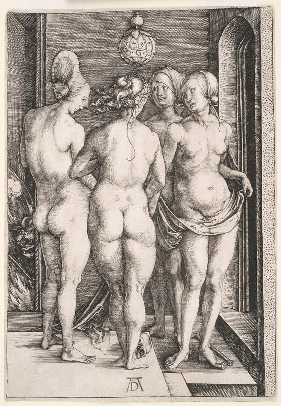 Four Nude Women by Albrecht Dürer