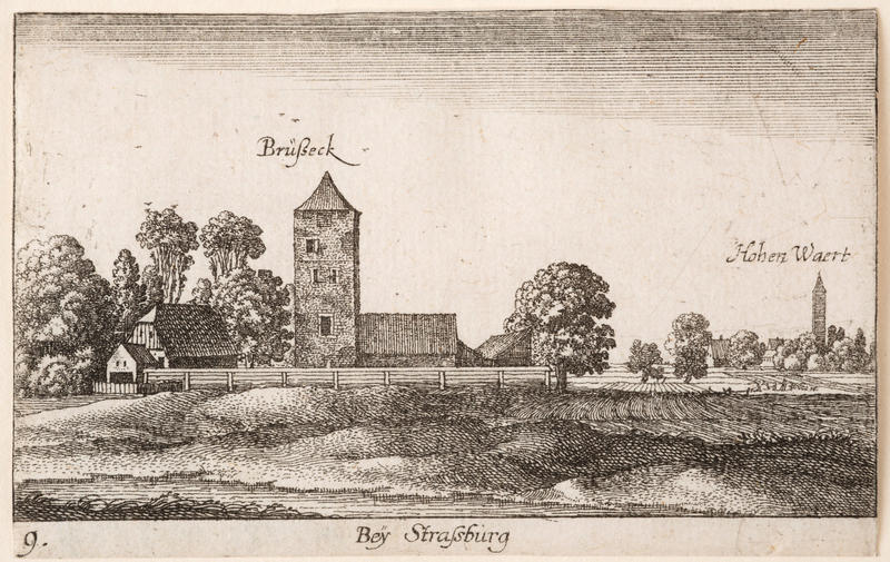 Near Strasbourg by Wenceslaus Hollar