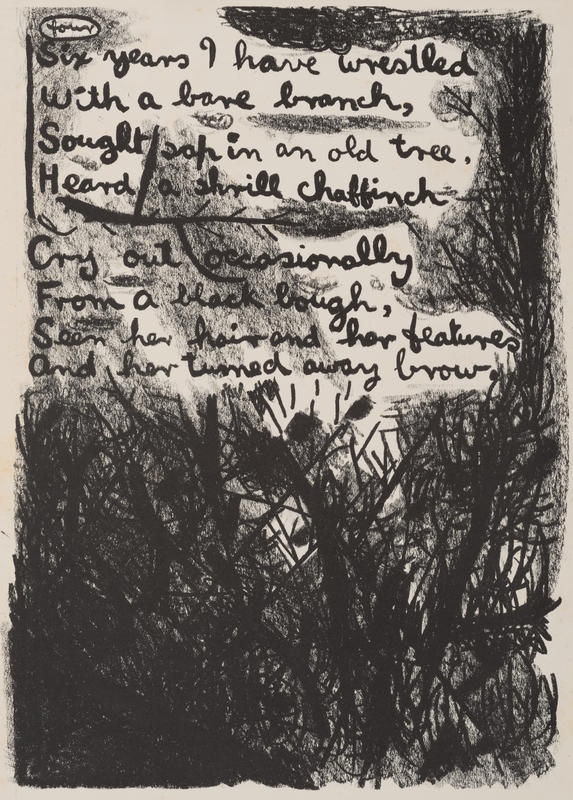 "Six years I have wrestled ..." (Plate 4) by Colin McCahon