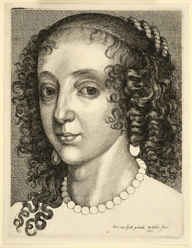 Queen Henrietta Maria by Wenceslaus Hollar