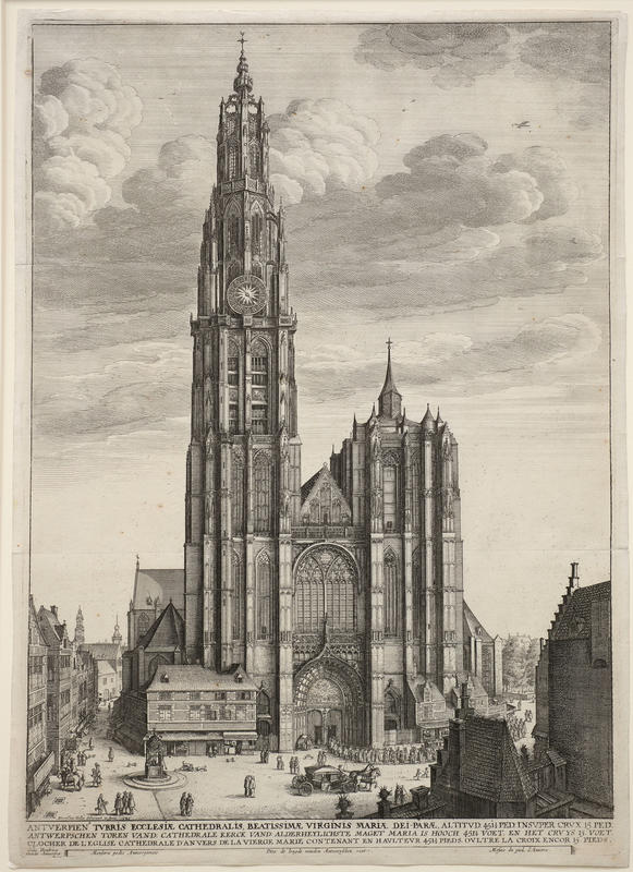 Antwerp Cathedral by Wenceslaus Hollar