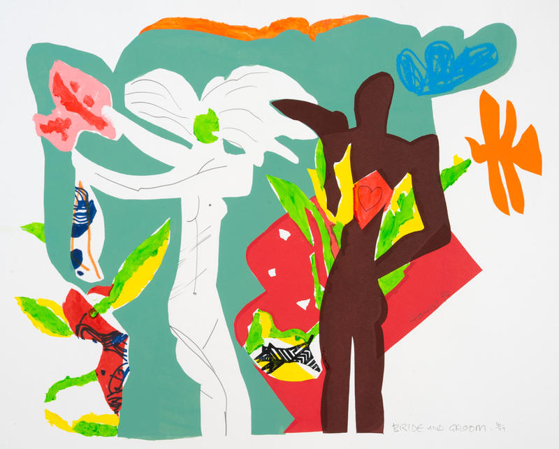 Bride and groom by Pat Hanly