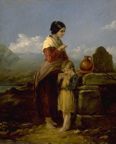 Irish Girl at Well by H Dillonset