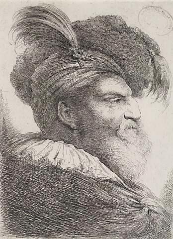 Head of Man by Giovanni Castiglione