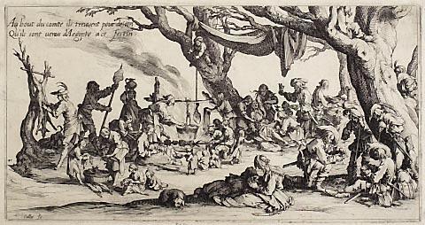 plate from "The Gypsies" by Jacques Callot