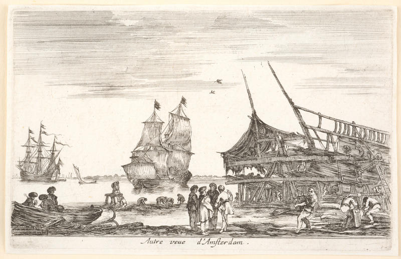 Autre vue d'Amsterdam by Stefano Della Bella