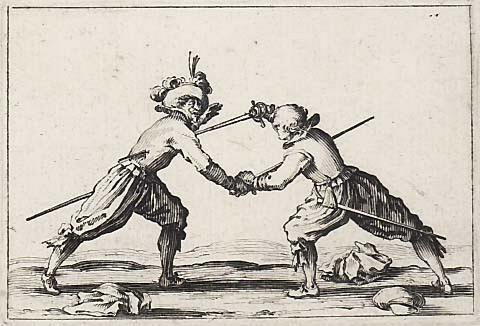 Le duel a l'epee by Jacques Callot