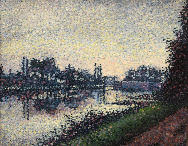 Paysage à l’Écluse (The Lock) by Albert Dubois-Pillet