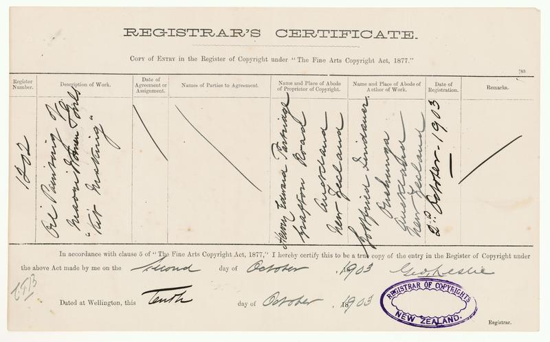 [Copyright Certificate] Oil Painting of Maori Women and Girls "Kit Making"