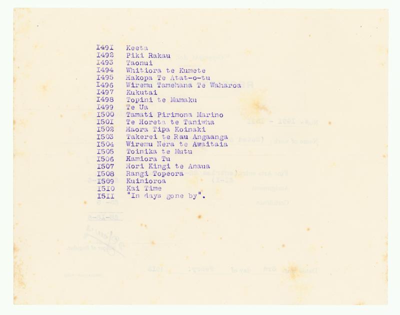 [Copyright registry fees receipt, for registering 21 paintings] by Gottfried Lindauer, H E Partridge