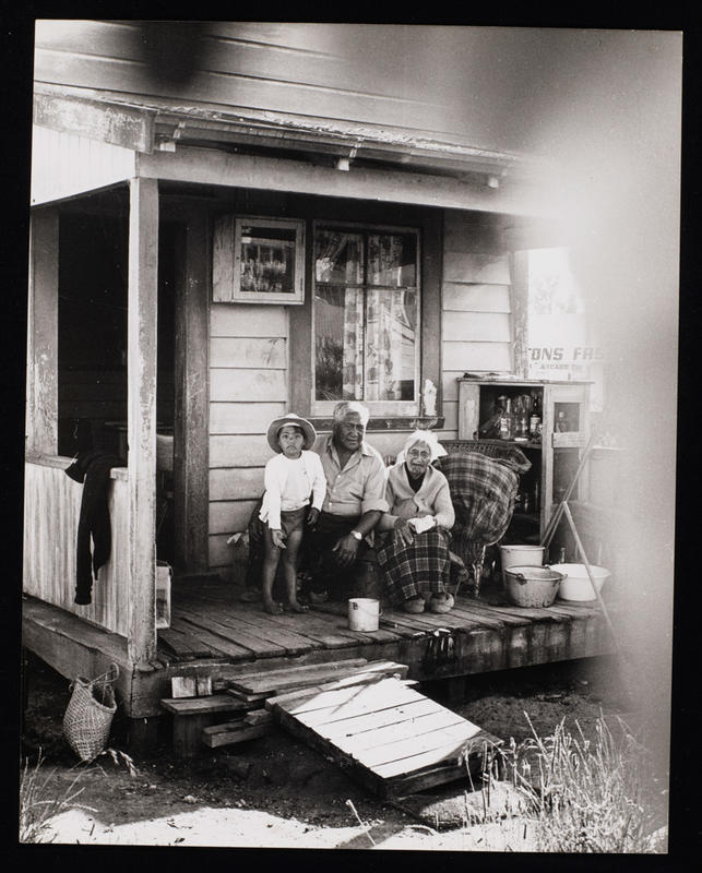 Rititia Irihei with Son and Grandchild, Tuwharetoa by Marti Friedlander