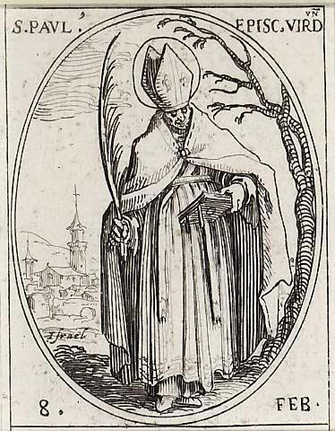 Saint Paul. eveque de Verdun by Jacques Callot