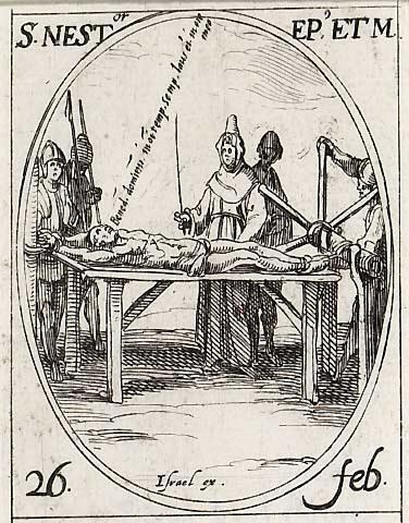 Saint Nestor. eveque et martyr by Jacques Callot