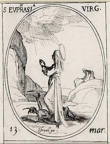 Saint Euphrasie vierge by Jacques Callot