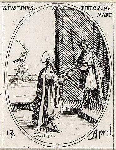 Saint Justin, philosophe by Jacques Callot