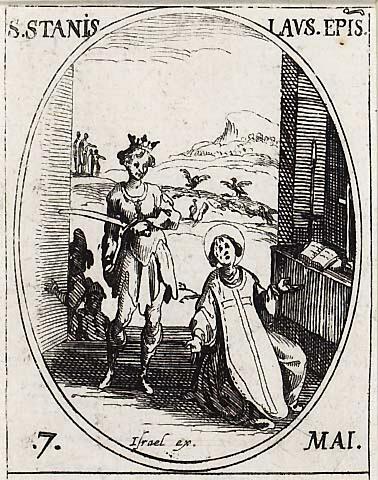 Saint Stanislas, eveque by Jacques Callot