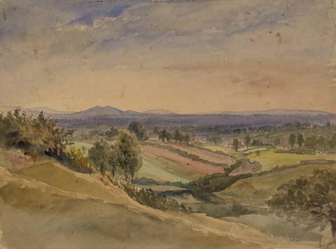View from Mount Folly, Silton, Dorset by Alfred Bell