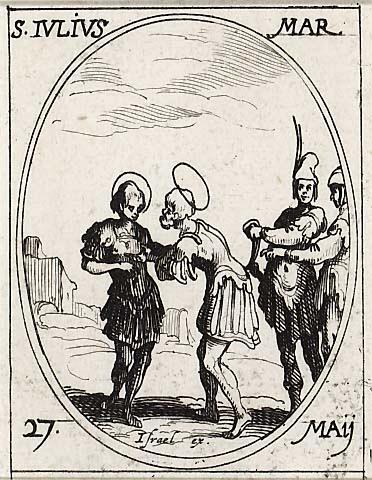 Saint Jules martyr by Jacques Callot