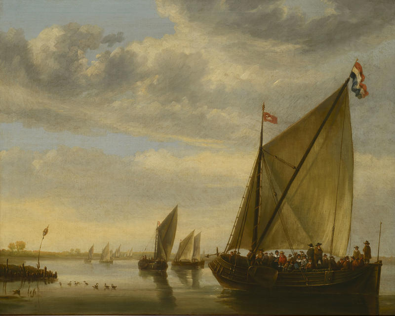 River Scene with a Ferry Boat by Unknown, Aelbert Cuyp