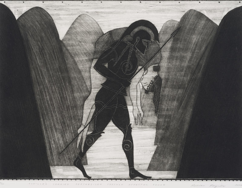Achilles carries Penthesilea through Doubtful Sound