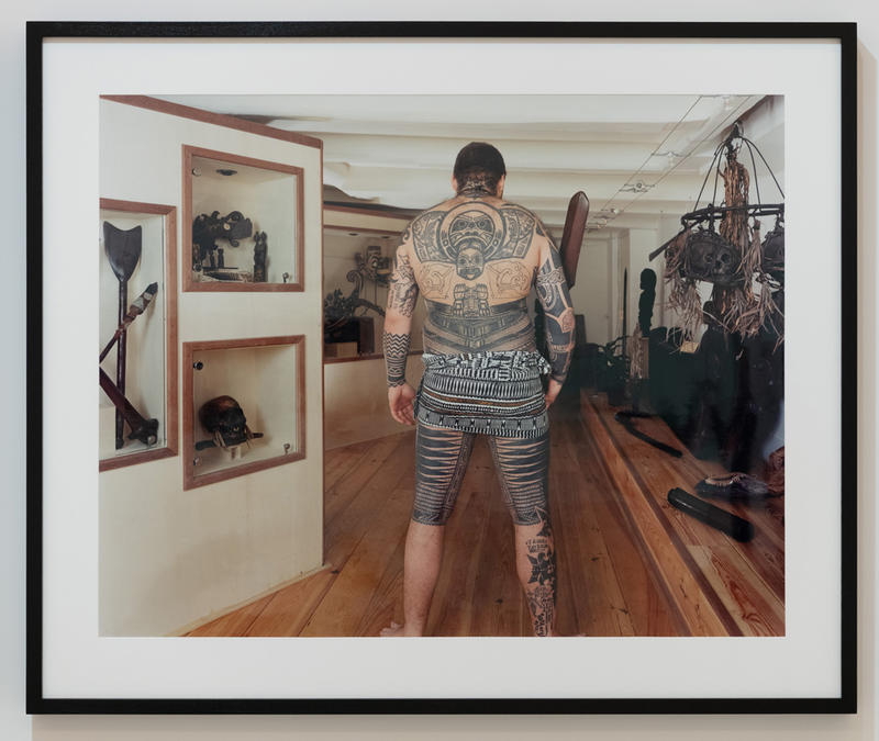 22.11.2000. 'Authentic Tribal Arts', Spiegelgracht, Amsterdam, The Netherlands. M.T.. Tufuga ta Tatau, Su'a Sulu'ape Paulo II by Mark Adams