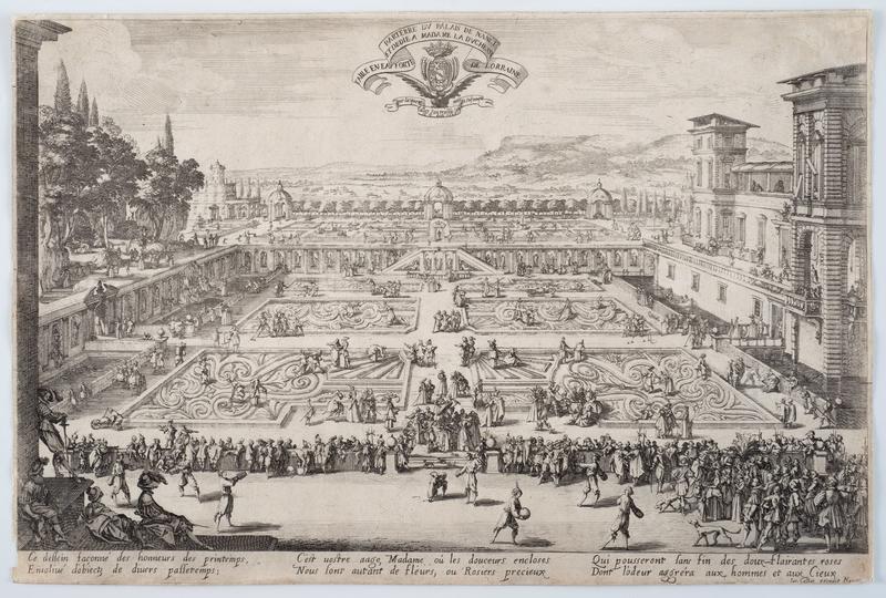 The Palace and Gardens at Nancy by Jacques Callot