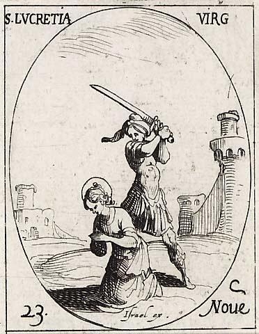 Saint Lucrece, vierge by Jacques Callot