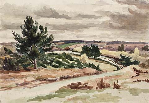 The road across Albury Heath by Frederick Porter