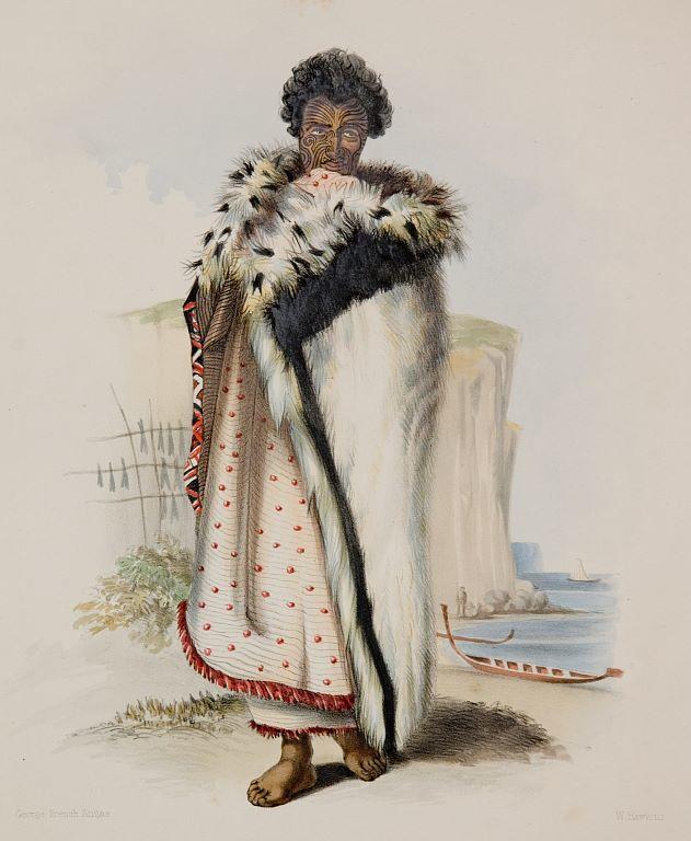 Rangitakina. A Chief of the Bay of Plenty, on the East Coast by George French Angas, W Hawkins