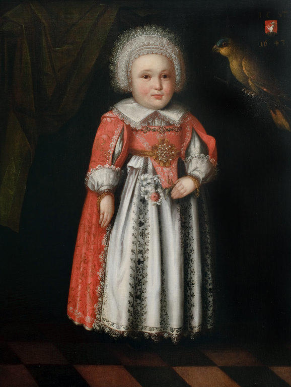 Johanna Katharina Steiger, aged 2 by Albrecht Kauw