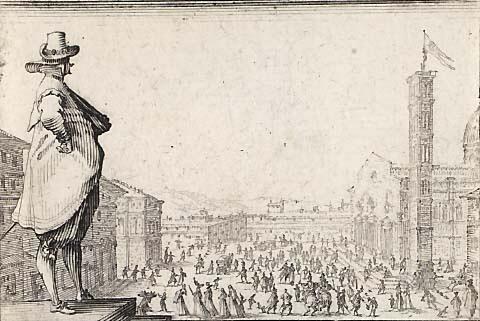 La place du Dome, a Florence by Jacques Callot