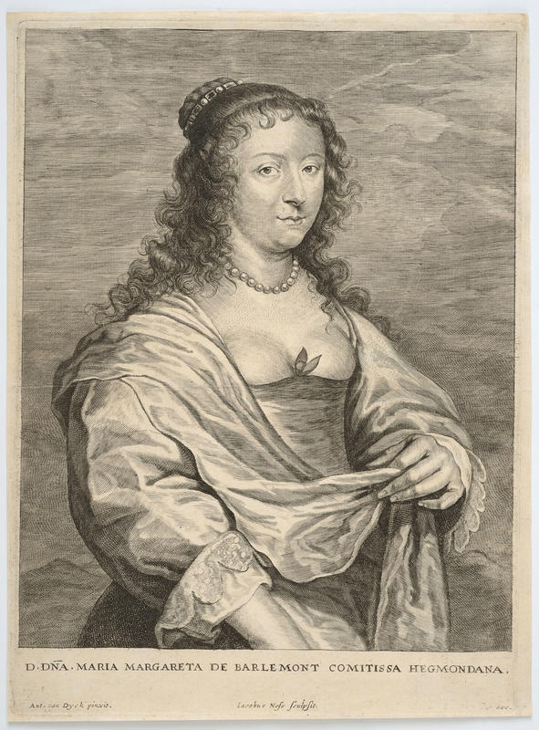 Marie-Marguerite de Berlaymont by Jacques Neeffes, Anthony van Dyck
