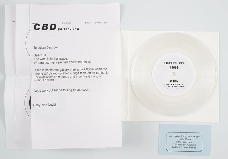 Untitled 1996 by Julian Dashper
