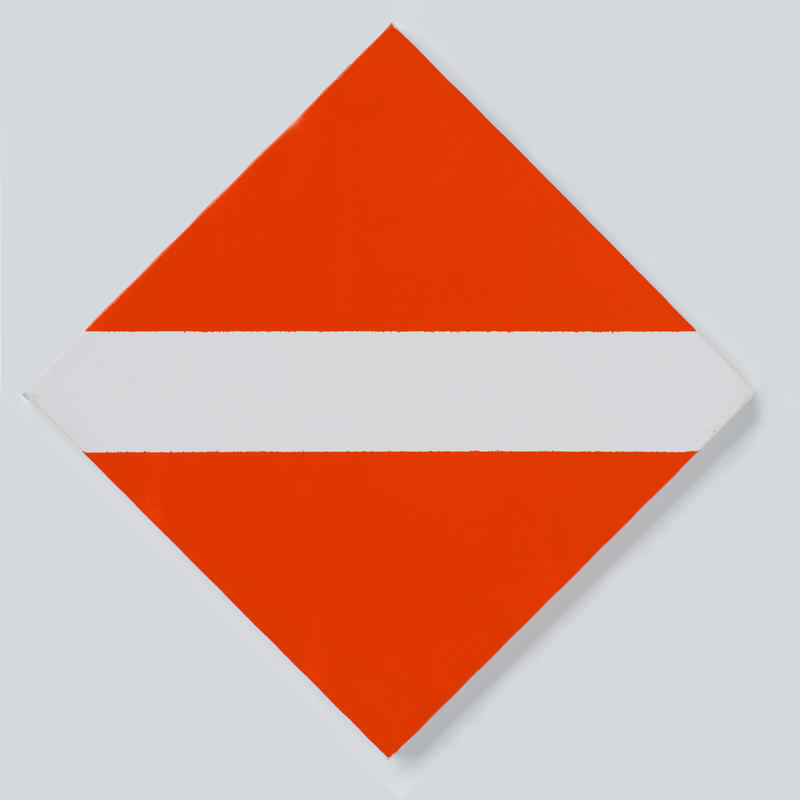 Orange Monochrome with White by John Nixon