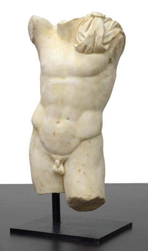 Roman torso of a naked youth