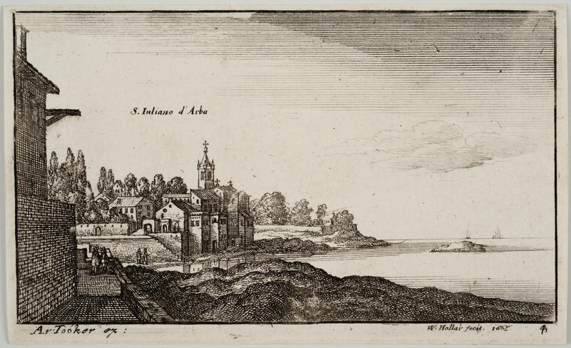 St Juliano d'Arba by Wenceslaus Hollar