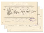 Copyright Certificates for the Partridge Collection